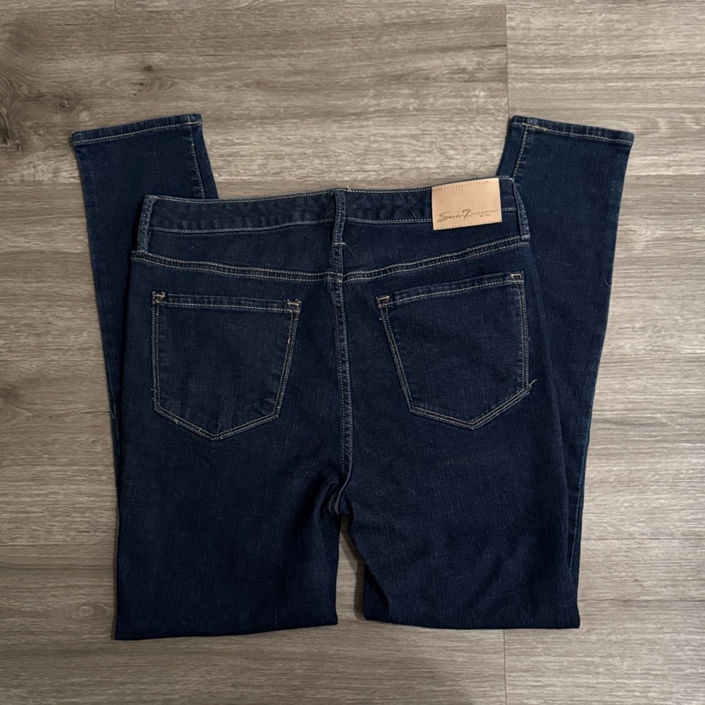 Seven7 Dark Wash Skinny Jeans - Picture 3 of 6